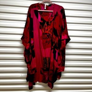 O. K. Mike Graphic Print Kaftan